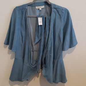 Loft Wrap Top, Size M